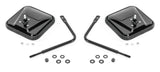 Quadratec Adventure Mirrors with Square Head for 76-23 Jeep Wrangler JL, JK, TJ, YJ, CJ & Gladiator JT