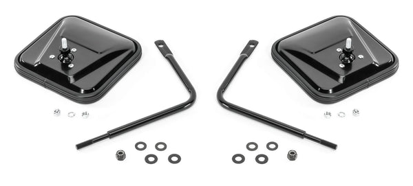 Adventure Mirrors with Square Head for 76-23 Jeep Wrangler JL, JK, TJ, YJ, CJ & Gladiator JT