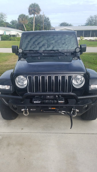 QRC Front Winch Ready Bumper Full Width Without Winch for 18-24 Jeep Wrangler JL and 20-24 Gladiator JT