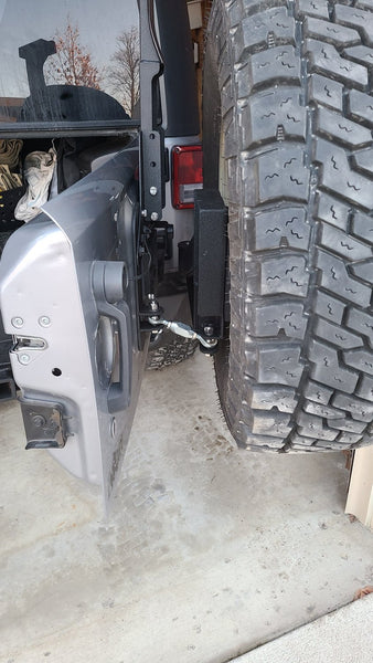Paramount Automotive 51-0395 Rear Bumper with Tire Carrier for 07-18 Jeep Wrangler JK