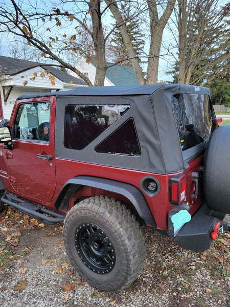Bestop 7914635 Sailcloth Replace-a-top Soft Top with Tinted Windows for 10-18 Jeep Wrangler JK 2 Door