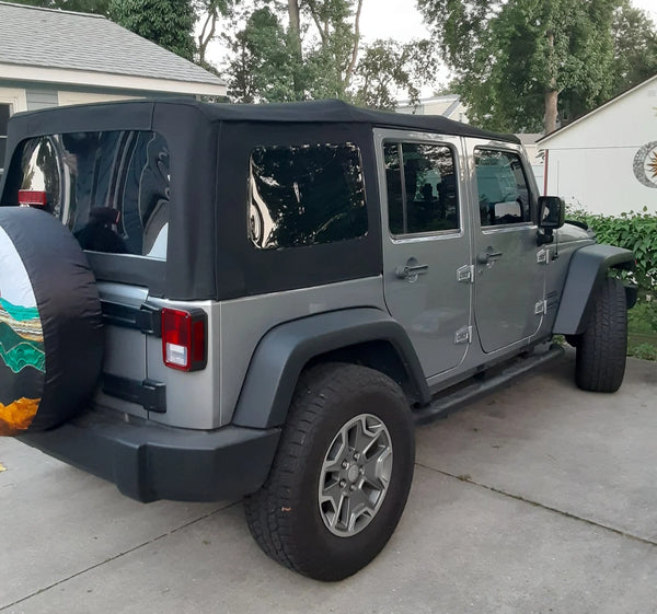 MasterTop Complete Soft Top Kit in MasterTwill® Fabric for 07-18 Jeep Wrangler JK Unlimited 4-Door