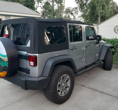 MasterTop Complete Soft Top Kit in MasterTwill® Fabric for 07-18 Jeep Wrangler JK Unlimited 4-Door