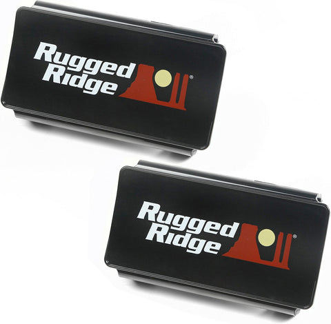 Rugged Ridge 15210.47 6" LED Light Cover Kit in Black