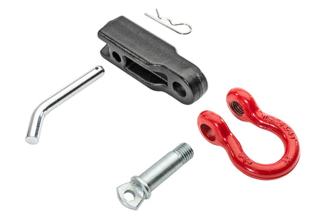 D-Ring 2" Receiver Hitch Mount with 3/4" D-Ring and Hitch Pin