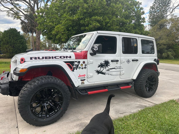 20x10 Fuel Wheels Flame & 35in NITTO All-Terrain Ridge Grappler A/T Tire Package; Set of 5 (18-25 Jeep Wrangler JL)