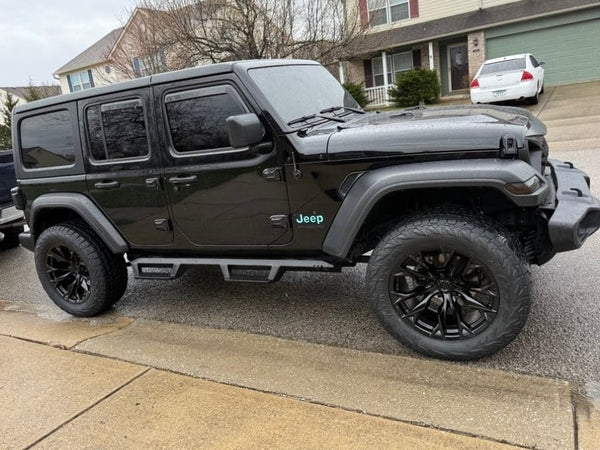 Fuel Wheels Flame Blackout Wheel; 20x10; -18mm Offset (18-25 Jeep Wrangler JL)