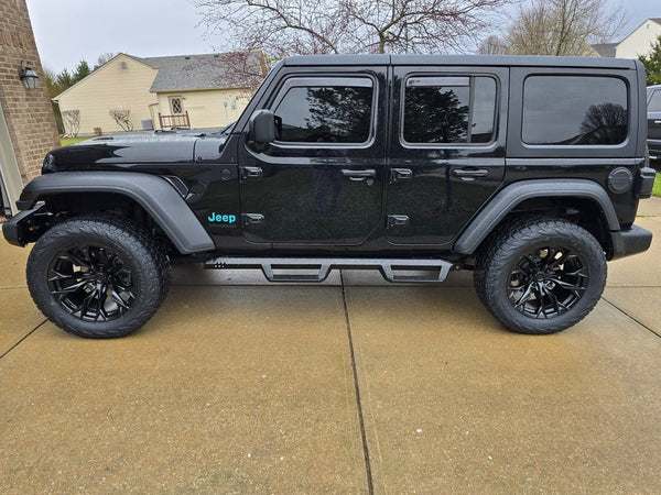 Fuel Wheels Flame Blackout Wheel; 20x10; -18mm Offset (18-25 Jeep Wrangler JL)