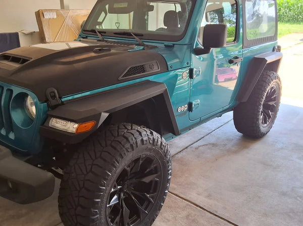 20x10 Fuel Wheels Flame & 35in NITTO All-Terrain Ridge Grappler A/T Tire Package; Set of 5 (18-25 Jeep Wrangler JL)