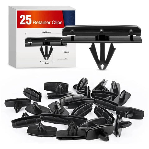 25 Pcs Head 38mm Hole 10mm Fender Flare Moulding Clips Jeep Liberty Wheel Fender Rocker Panel Clip for Chrysler 55157055-AA, Jeep Wrangler