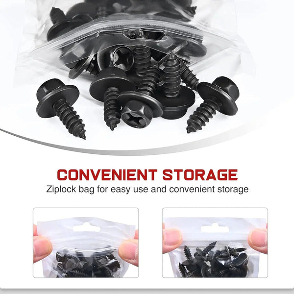 25 Pcs Head 9.8mm Hole 6mm Hex Head Screw Bolt Fit for Bumper Cover Splash Shield Mud Guard Screw Bolt Replacement for Toyota Avalon Camry Corolla Scion Lexus 90159-60498