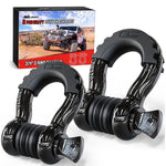 3/4 inch D-Ring Shackle Black (Pair)