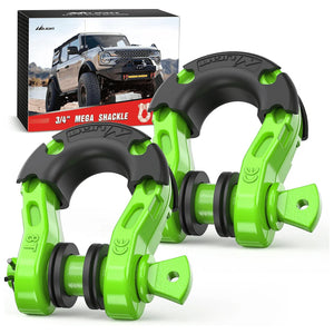 3/4 inch Mega D-Ring Shackle With 7/8 inch Screw Pin 68000LBS