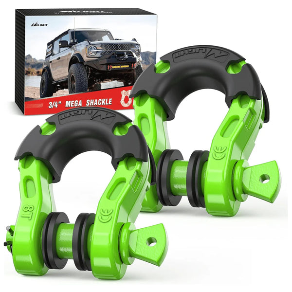 3/4 inch Mega D-Ring Shackle With 7/8 inch Screw Pin 68000LBS
