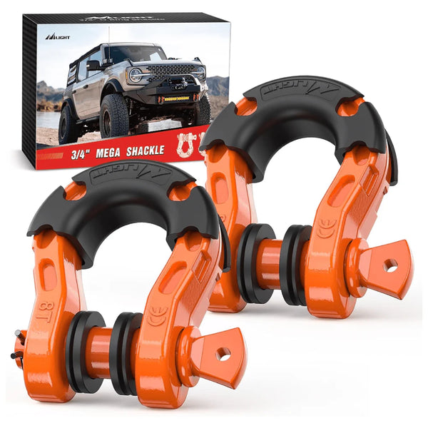 3/4 inch Mega D-Ring Shackle With 7/8 inch Screw Pin 68000LBS