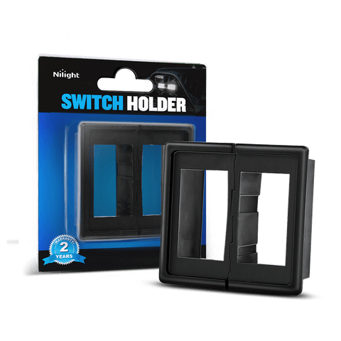 2Pcs Rocker Switch Holder Panel Housings