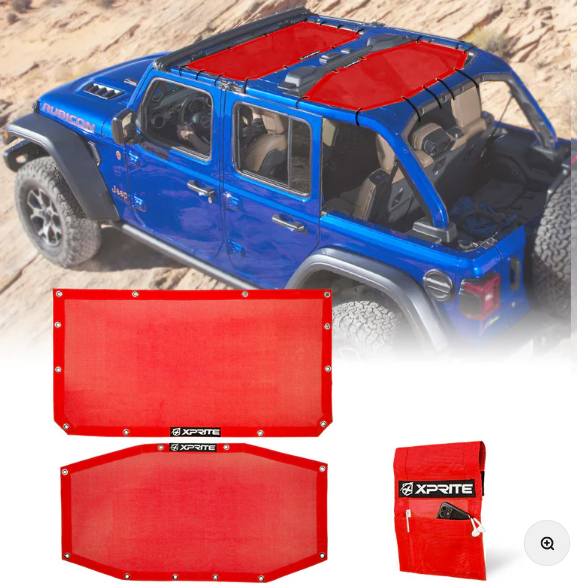 Jeep Bikini Mesh Sunshade Top for Wrangler JL