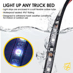 Xprite Spire 3 Series Multi-Color RGB LED Truck Bed Light Strips with Bluetooth and Remote Control
