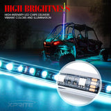 Xprite Remote Control RGB Whip Light with Dancing Light Effects