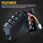 Xprite 4 Rocker Switch Pod Control System for 2007-2018 Jeep Wrangler JK JKU