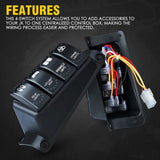 Xprite 4 Rocker Switch Pod Control System for 2007-2018 Jeep Wrangler JK JKU