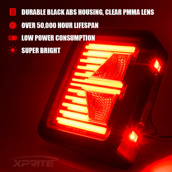Jeep Wrangler JK LED Tail Lights | Linear Series