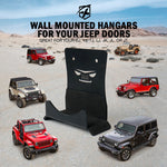 Jeep Wrangler Wall Mount Door Storage Hanger Brackets