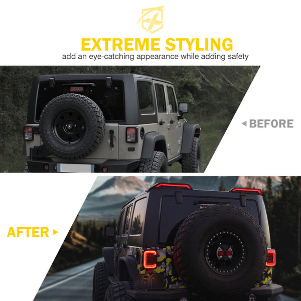 Jeep Wrangler JKU High Mount Series Brake Light