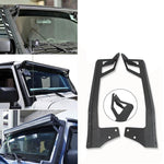 AUXBEAM  50" STRAIGHT LIGHT BAR WINDSHIELD MOUNTING BRACKETS FOR 2007-2017 JEEP WRANGLER JK