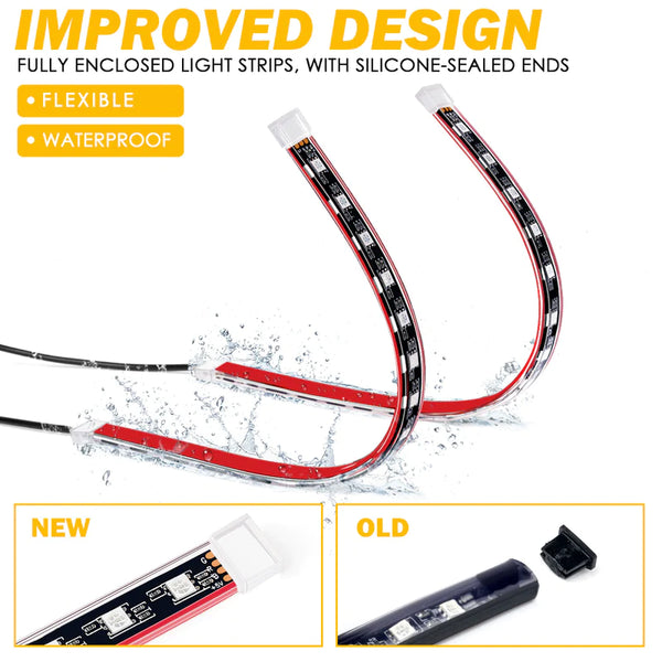 RGB LED Interior USB Car Light Set 4PC | Celestial Series
