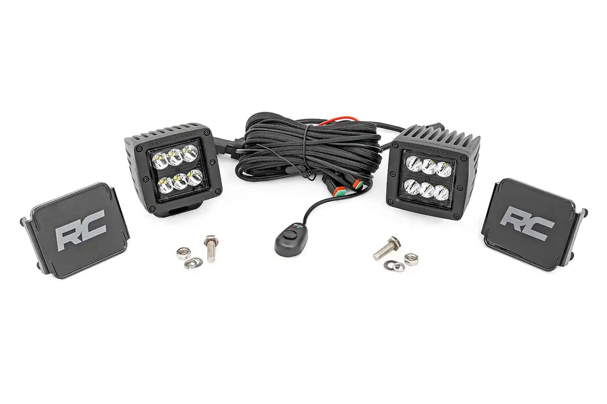 Black Series LED Light Pair 2-inch Square