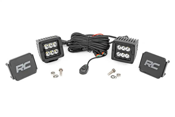 Black Series LED Light Pair 2-inch Square