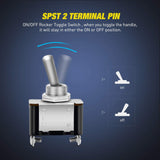 Red Cover SPST ON/Off Toggle Switch