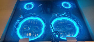 9-Inch RGB-W Headlights with DRL & Halo