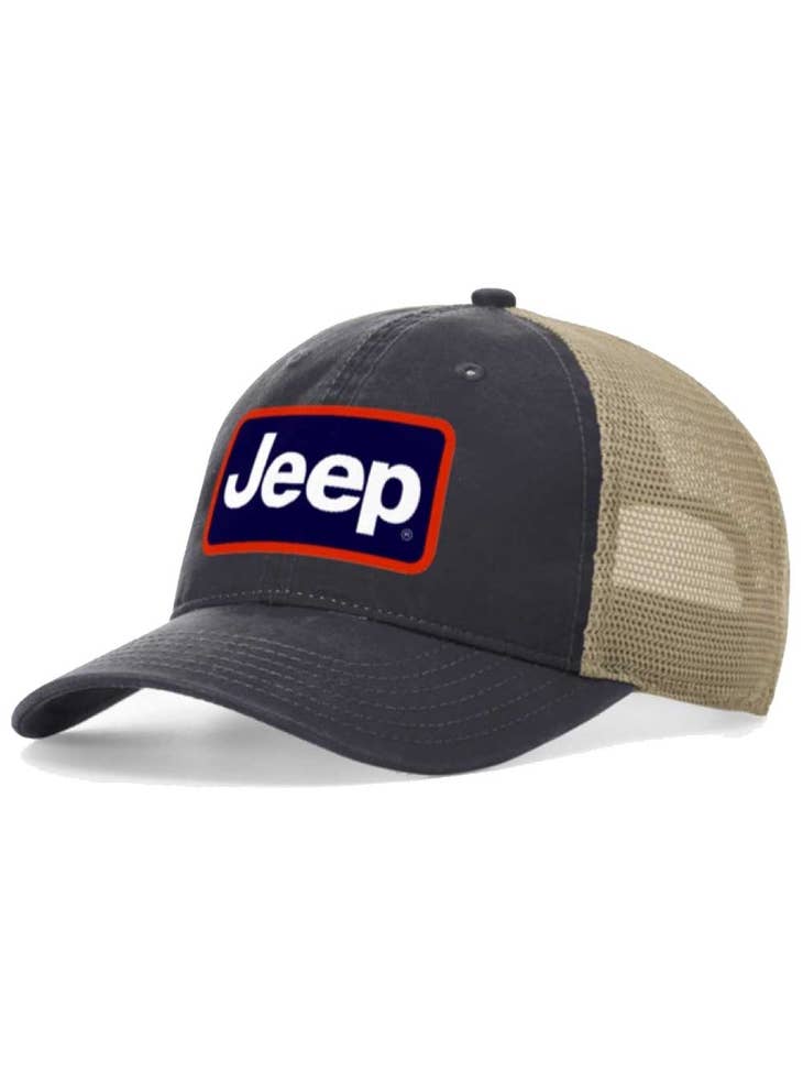 Hat - Jeep Richardson Chino Twill Patch - Navy/Khaki