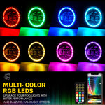 4 Inch RGB LED Halo Fog Lights | Escapade Series  FL-DRL-G2-RGB