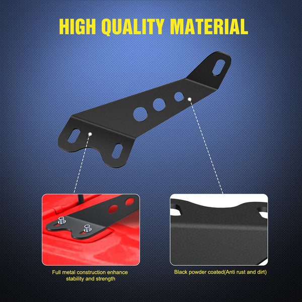 20” Light Bar Hood Mount Bracket For Jeep Wrangler JK 2007-2018 (Pair)