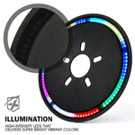 14" Spare Tire RGB LED Brake Light with Remote Control For 2007-2018 Jeep Wrangler JK & 2018+ JL