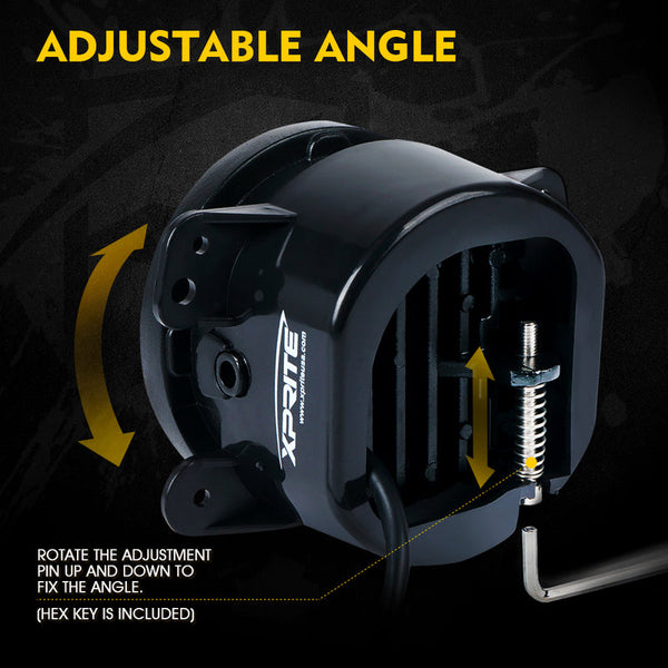 4" LED Fog Light Halo Ring for Jeep Wrangler | Adventure Series
