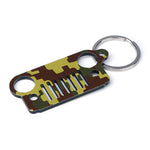 Xprite Green Camo Jeep Wrangler JK Keychain