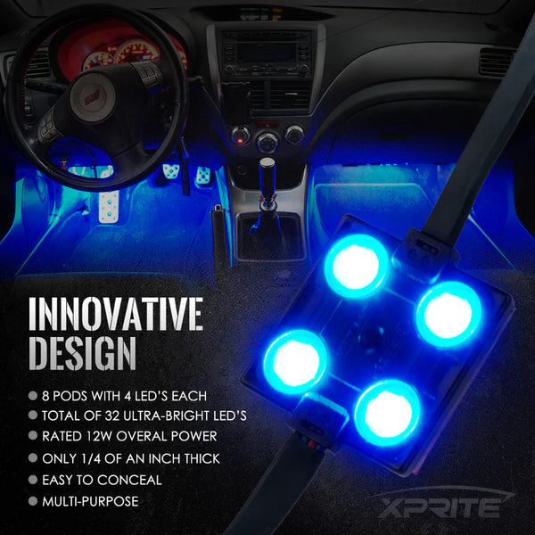 8pc Trunk LED Light Pod Set
