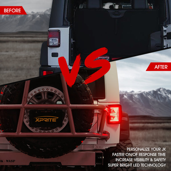 Jeep Wrangler JK LED Tail Lights | Linear Series