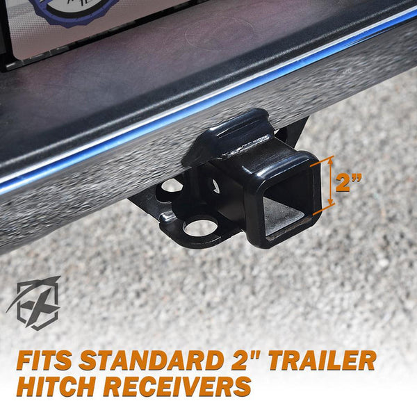 Aluminum Trailer Hitch Cover with U.S. American Flag for 2" Receivers