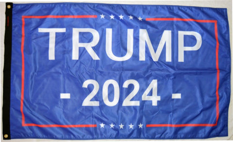 3×5′ Forever wave Trump 2024 Flag  blue