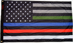3×5′ Forever wave USA Subdued Honor The 4 Flag