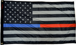 3×5′ Forever wave USA Subdued Thin Blue-Red Line Flag