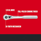CRAFTSMAN 36-Tooth 3/8-in Drive Raised Panel Handle Quick-release Standard Ratchet