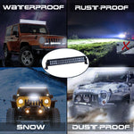 22" 120W Double Row Black Spot/Flood LED Light Bar