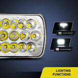 45W 7x6 5x7 Hi/Lo LED Headlights