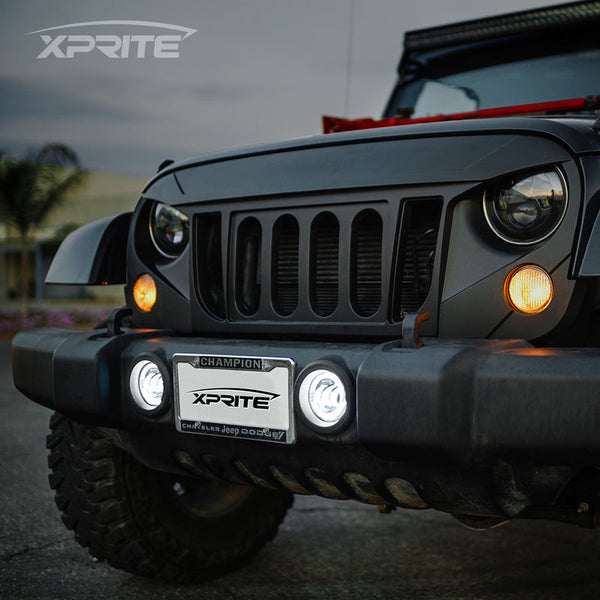 4" LED Fog Light Halo Ring for Jeep Wrangler | Adventure Series